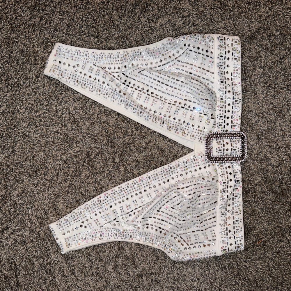 12th Tribe White Embellished top